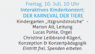 Kinderkonzert "Karneval der Tiere"
