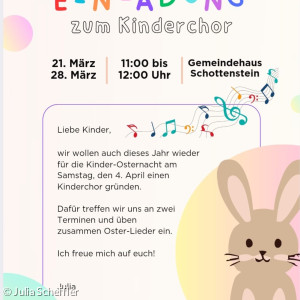 Kinderchor für Kinderosternacht