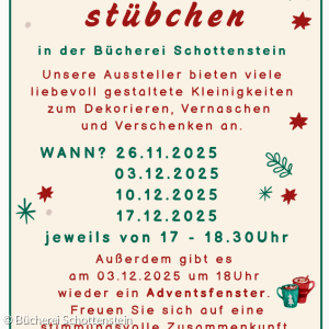 Bücherei Schottenstein Adventsstübche