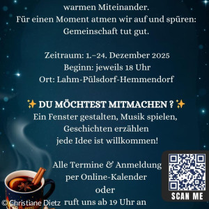 Anmeldung Adventsfenster
