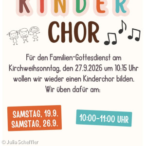 Kinderchor für den Familiengottedienst